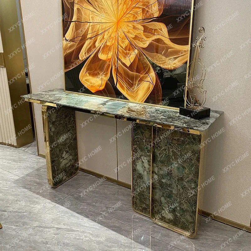 Q 01 light luxury entrance platform simple villa living room entry end view platform