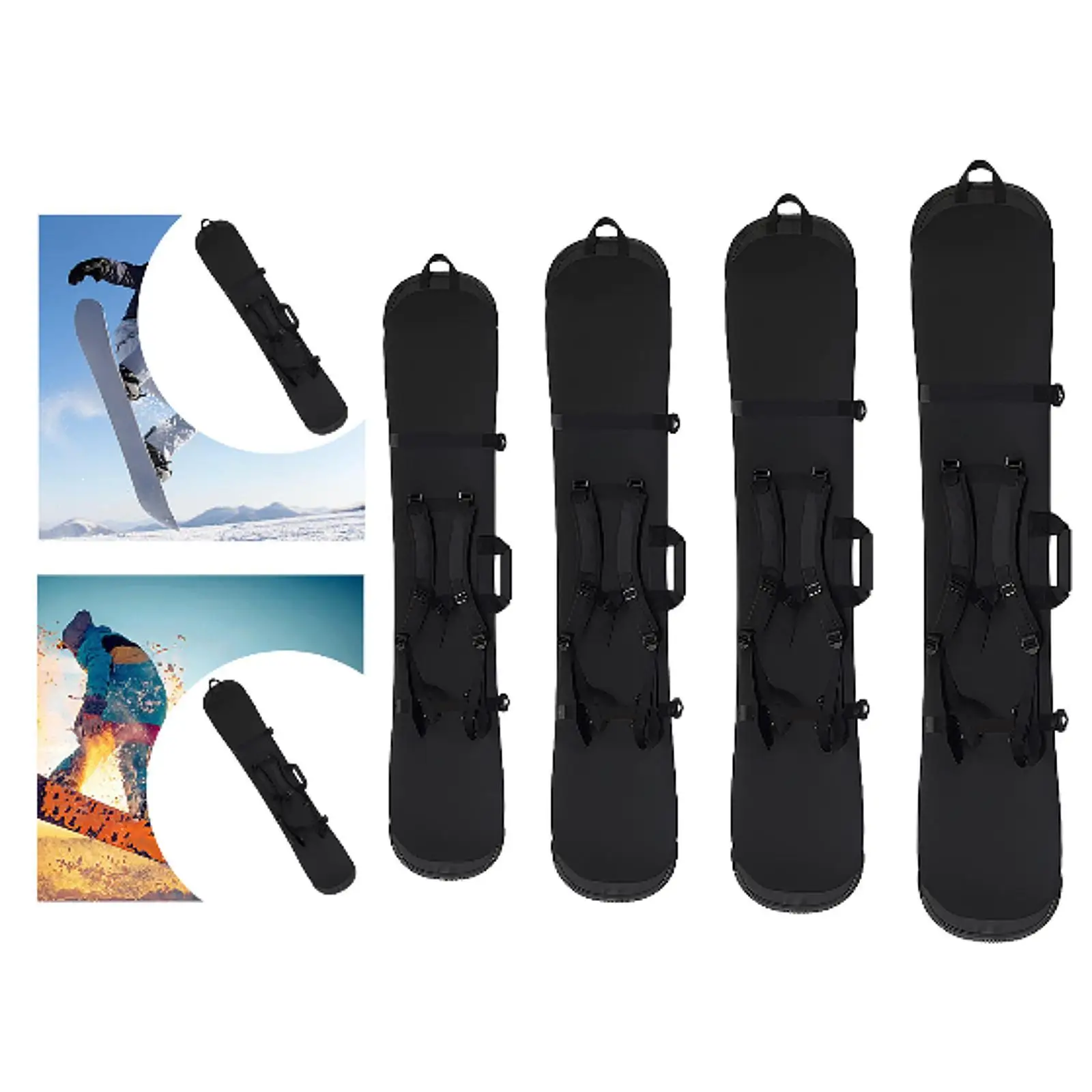 Snowboard Sleeve with Padded Shoulder Straps Snowboard Bag for Skateboarding Skating Outdoor Activities Winter Sports Outdoor