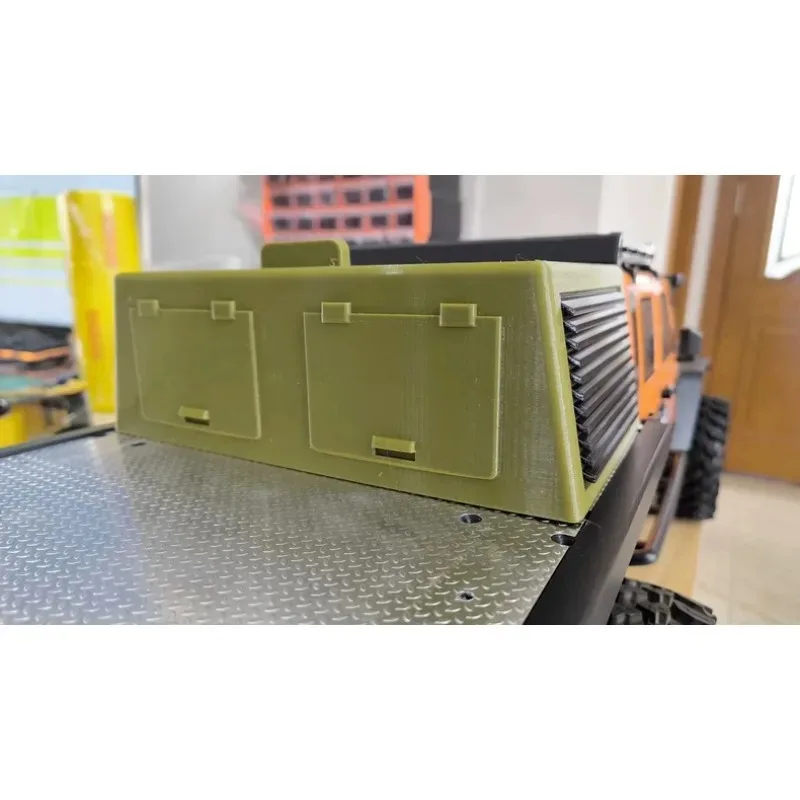 3D Printed Battery Tray Equipment Compartment– No-Damage Installation Upgrade Accessory for CROSSRC EMO XL2 1/8 Scale RC Crawler