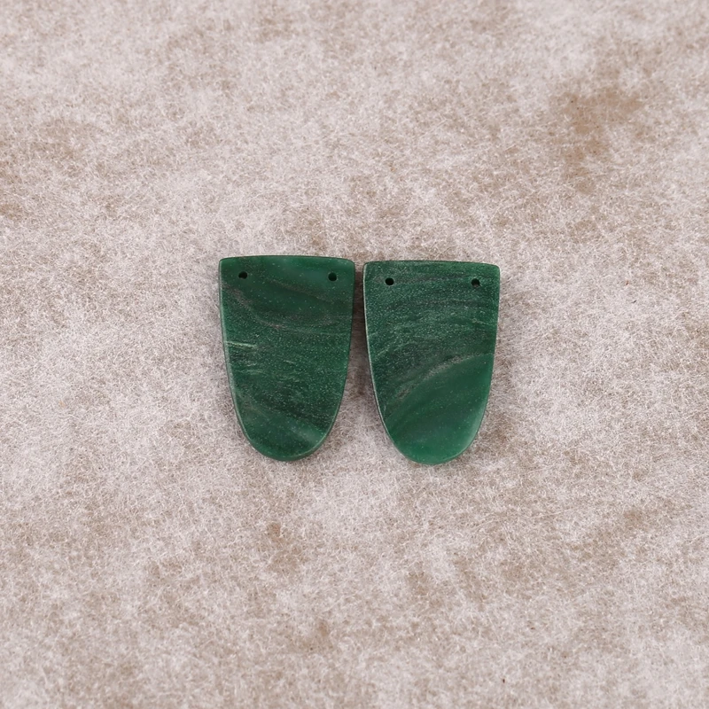 اليشم الأفريقي الحجر الطبيعي القرط حبة 27x17x4 مللي متر 5.9 جرام شبه الكريمة مجوهرات الأزياء المرأة القرط الإكسسوار