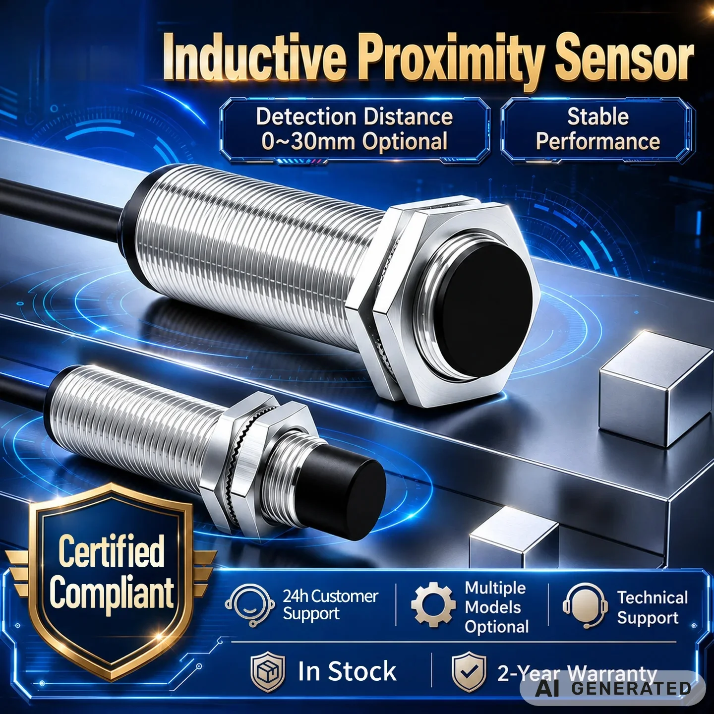 ZHICAN E2ZE M18 M30 Inductive Proximity Sensor IP67 Oil Resistant Flush Non-Flush NPN PNP NO NC Long Range