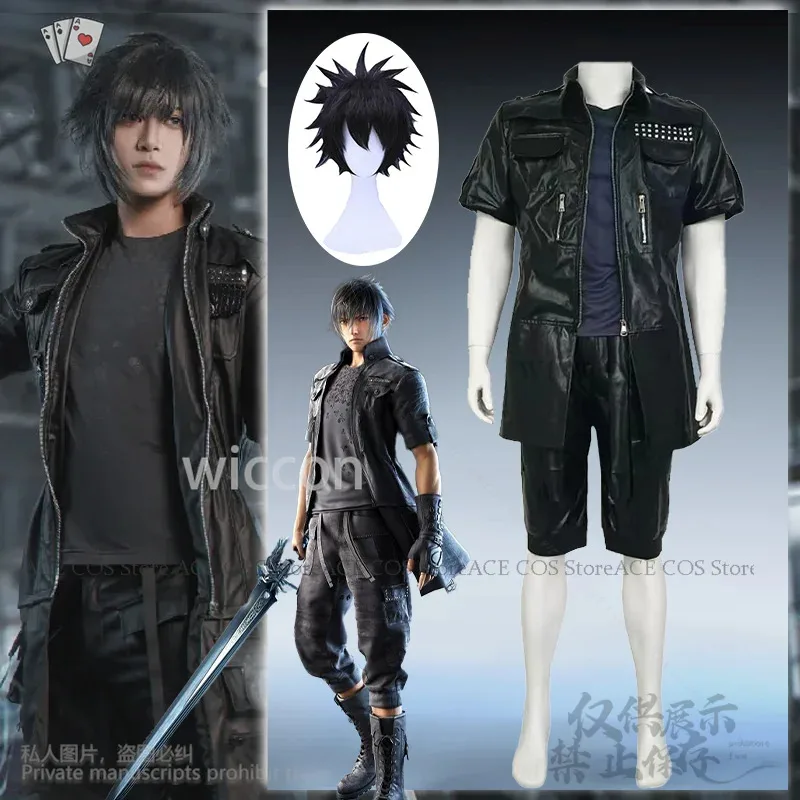 

Игра FF Nokutisu Rushisu Cheramu Костюм Фэнтези Гот Панк Y2K Jirai Kei Топы с заклепками Косплей Animeb; 4.f'7;j,3'