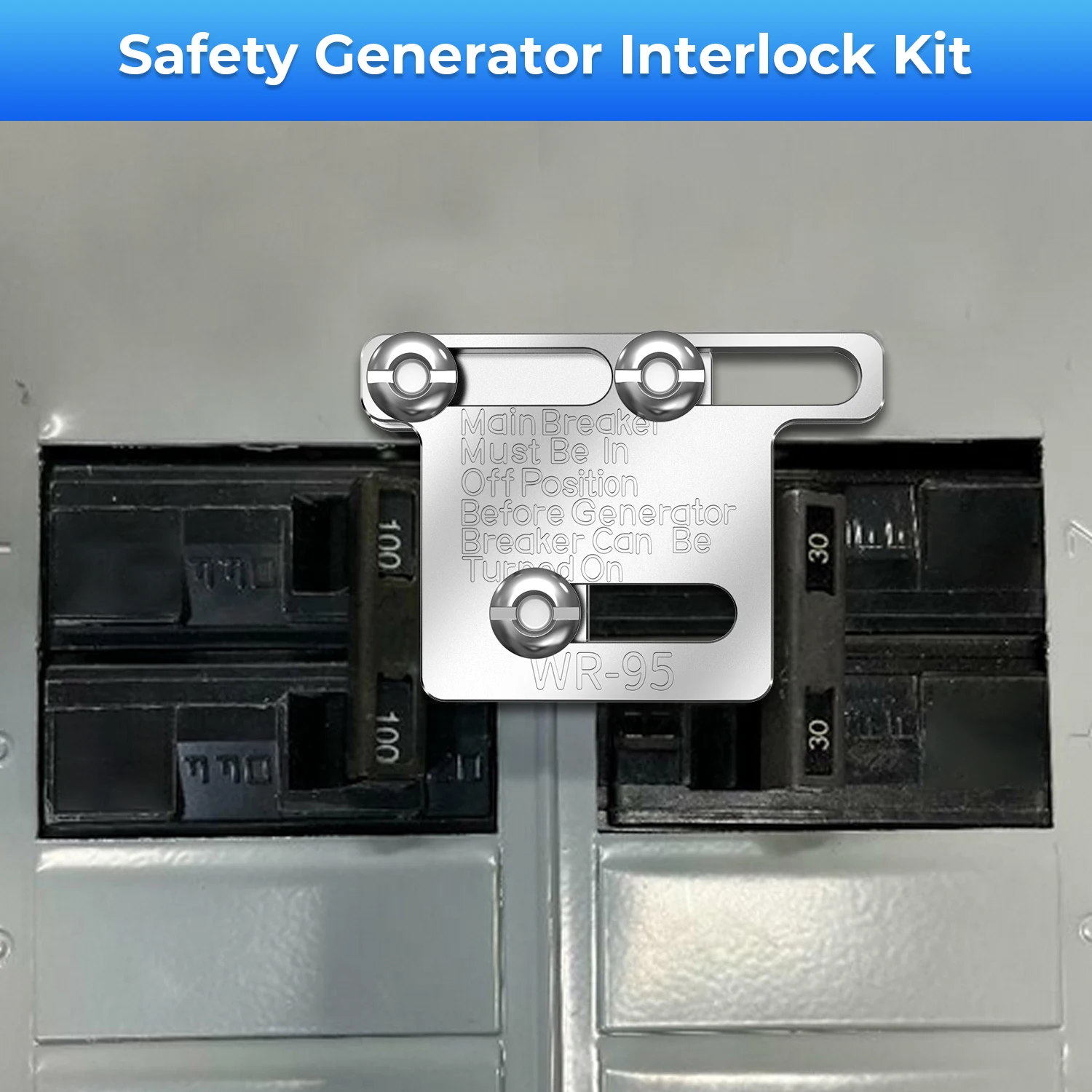 WR-95 Generator Interlock Kit For Siemens Murry ITE Sub 100-200Amp LISTED Panels