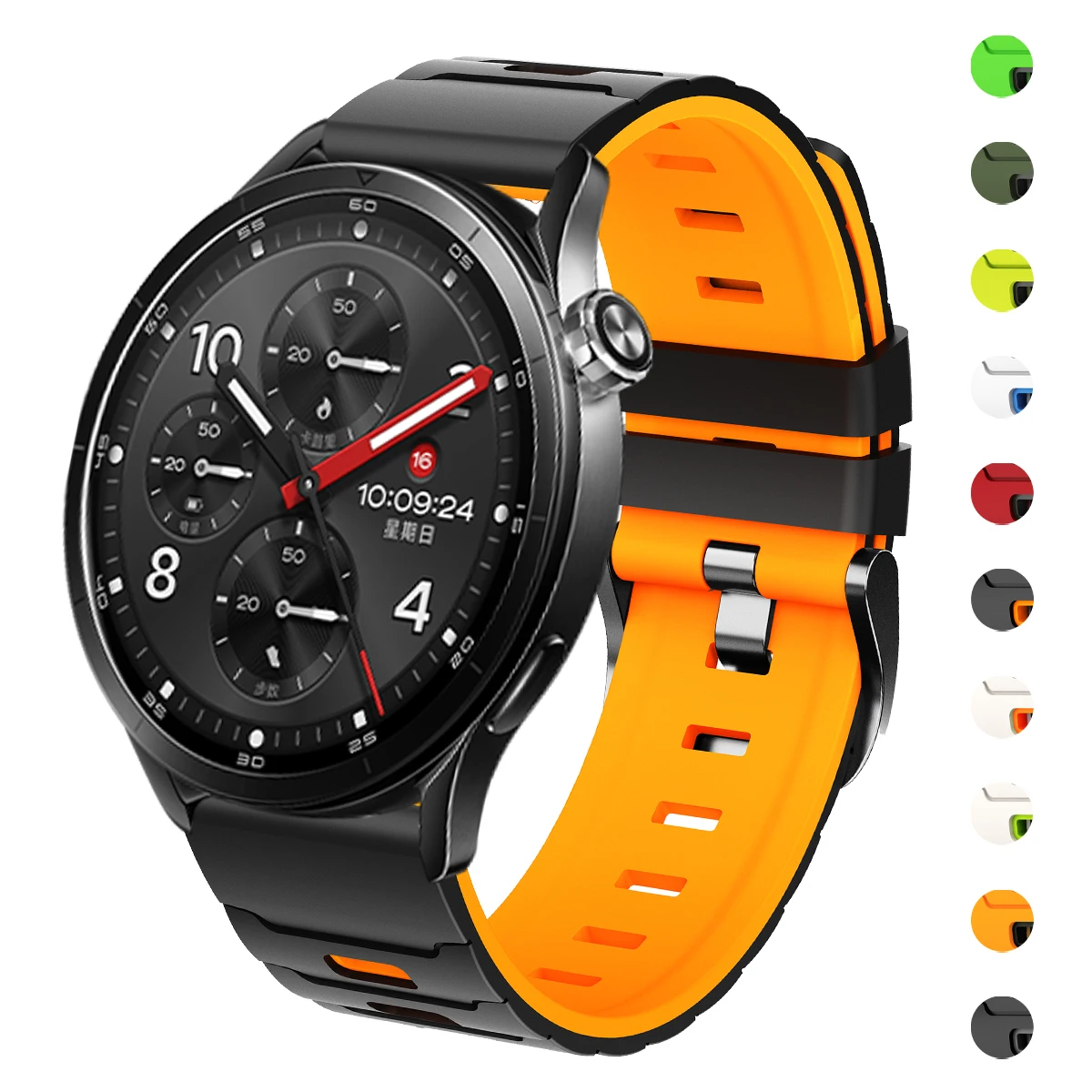 For Xiaomi Watch S5 Strap Mi Watch S4 S3 S2 S1 Pro/Mi color 2/Mi 2Pro 22mm Sports Silicone Band For HUAWEI WATCH GT 7 6 Bracelet