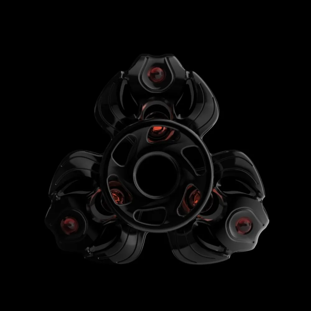 KAiS EDC flamme rouge trois lames Fidget Spinner Fidget jouets pour adultes soulagement de l'anxiété Gadgets Fidgeting Spinners conceptions originales