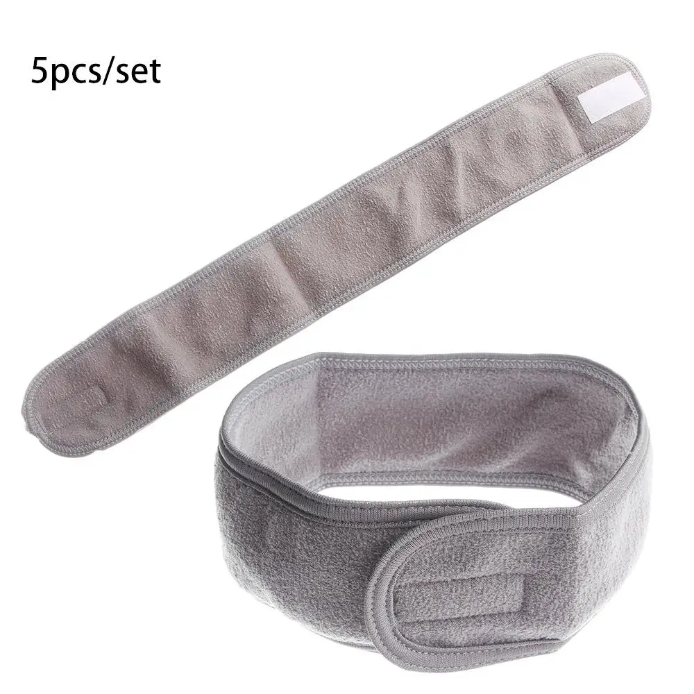 For Shower Spa Stretch Towel Wrap Head Hair Band Terry Cloth Hair Towel Magic Tape Facial Headband