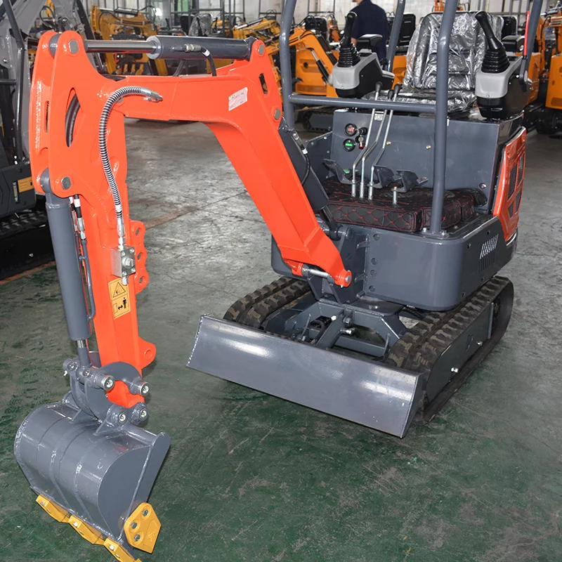 Customized 1.2 Ton Mini Excavator Micro Compact Kubota Engine Pump Core Components Wholesale Mini Crawler Digger Made in China