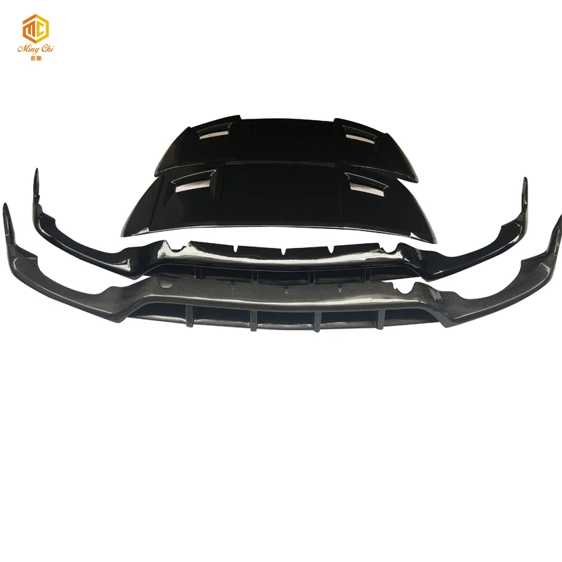 Carbon fiber front lip spoiler is suitable for Mercedes-Benz X253 GLC GLC43 GLC63S  AMG GLC200 GLC300  COUPE SUV