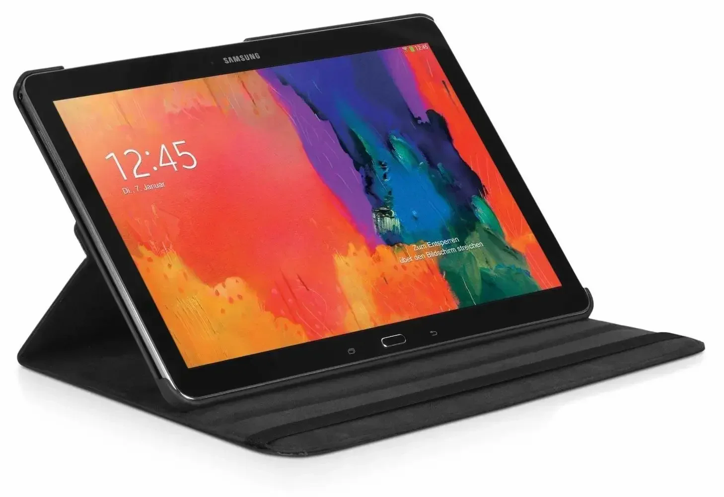For Samsung Galaxy Tab Note Pro 12.2 inch P900 P901 P905 SM-P900 Tablet Case 360 Rotating Bracket Flip Stand Leather Cover Glass