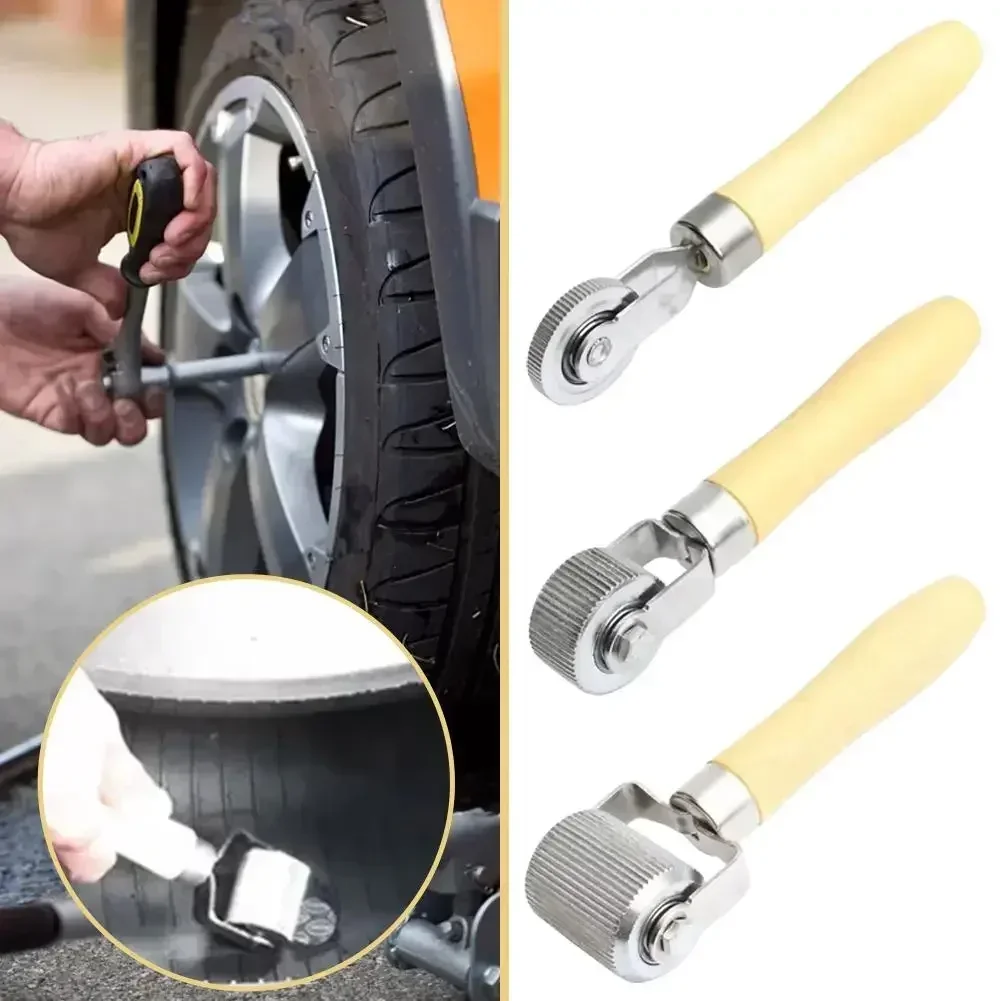 1PCS Tire Repair Tool Universal Tire Patch Rollers Wooden Rake Wheel with Low Speed High Speed Grinding Heads Car Repair Tools