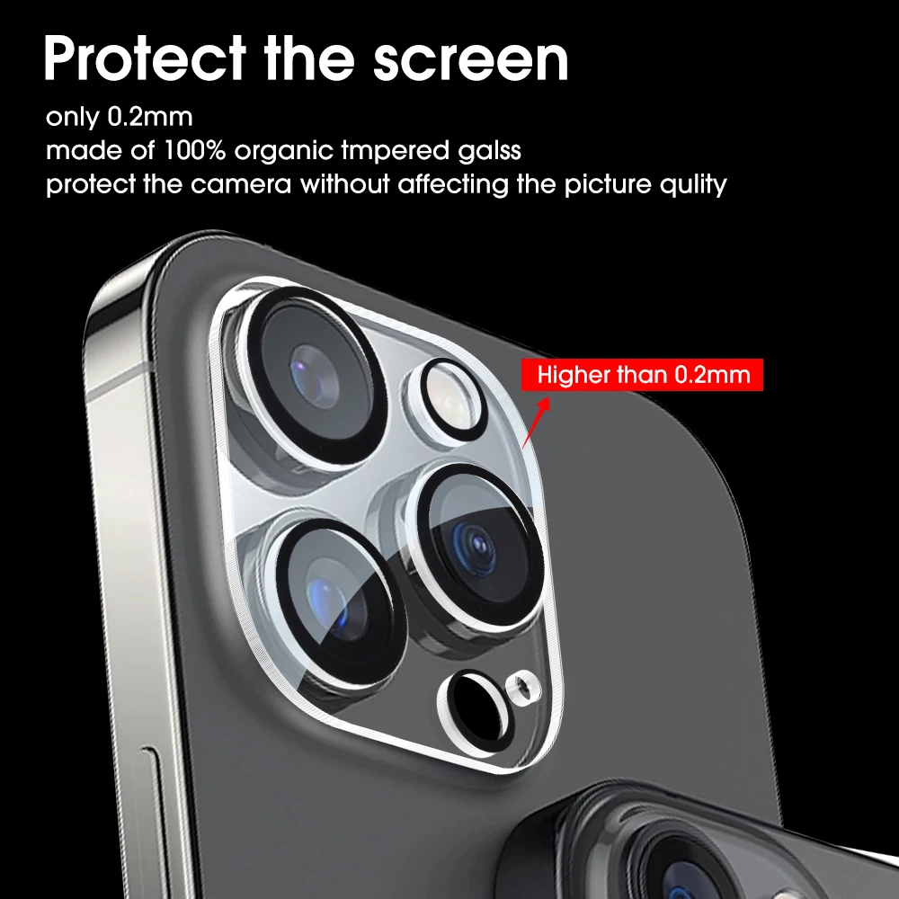 Camera Lens Protector Glass For iPhone 16 Plus 15 Pro 14 Pro Max 13 mini Camera Protective Glass Film For iPhone 16 15 14 Series