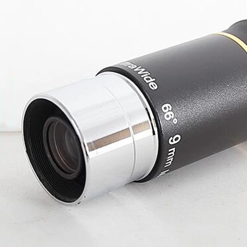 66 Degree 1.25 Inches UW 9mm Magnification and Wide Viewing Angle Astronomical Telescope Planet Eyepiece Grows UW9mm