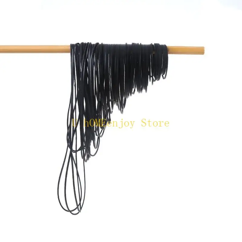 B0KF 50/100PCS Square Rubber Belts for Recording Devices and Video Drives Width 1mm Strong Rubber Belts Mixed Size