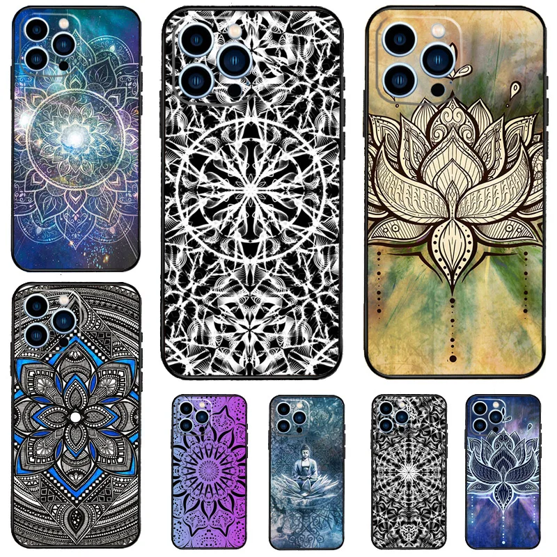 Mandala Pattern Case For Samsung Galaxy S26 Ultra S25 S24 S23 S22 S21 S10 Plus S20 FE S25 Ultra Cover Funda