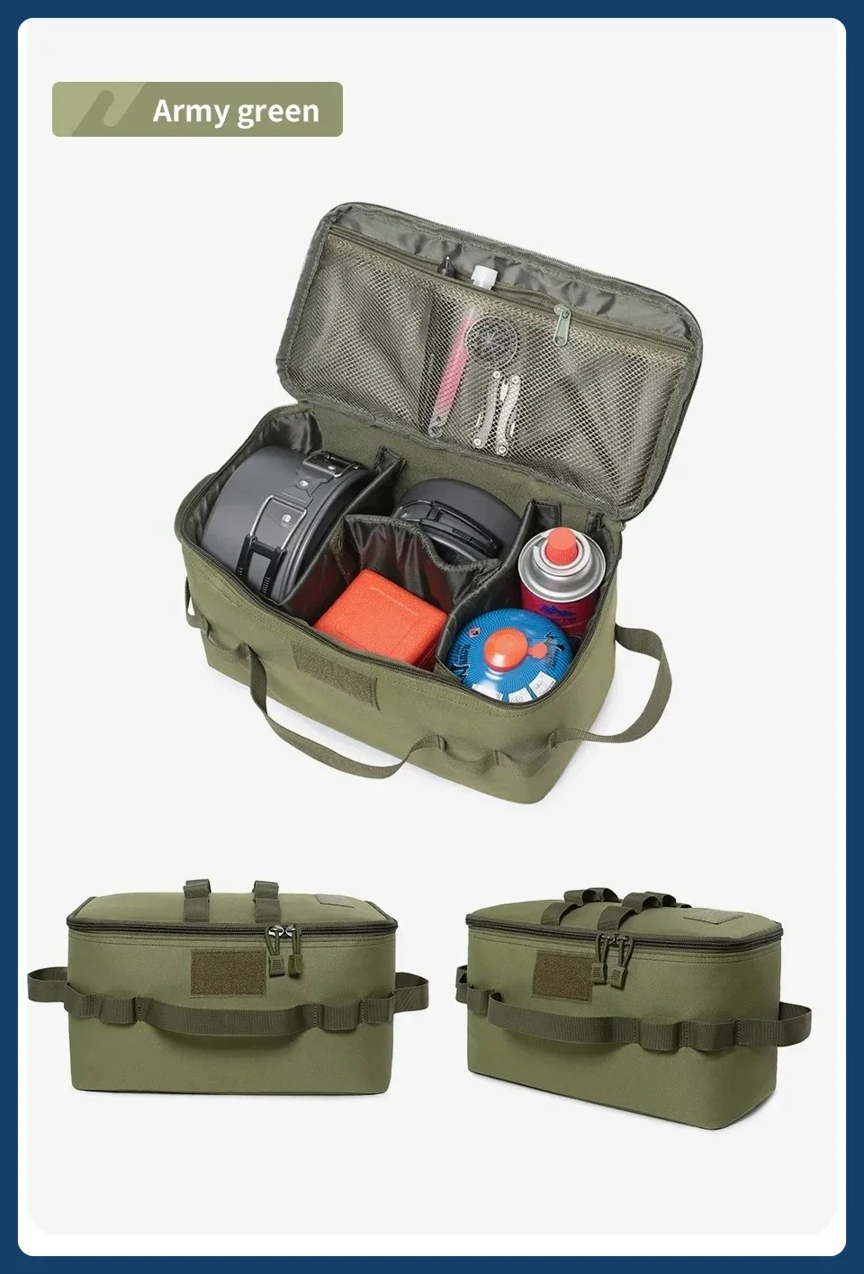 

Gas Tank Picnic Cooker Set Large Capacity Tool Bag Bag Outdoor Camping Gas Cylinder Storage Bag
