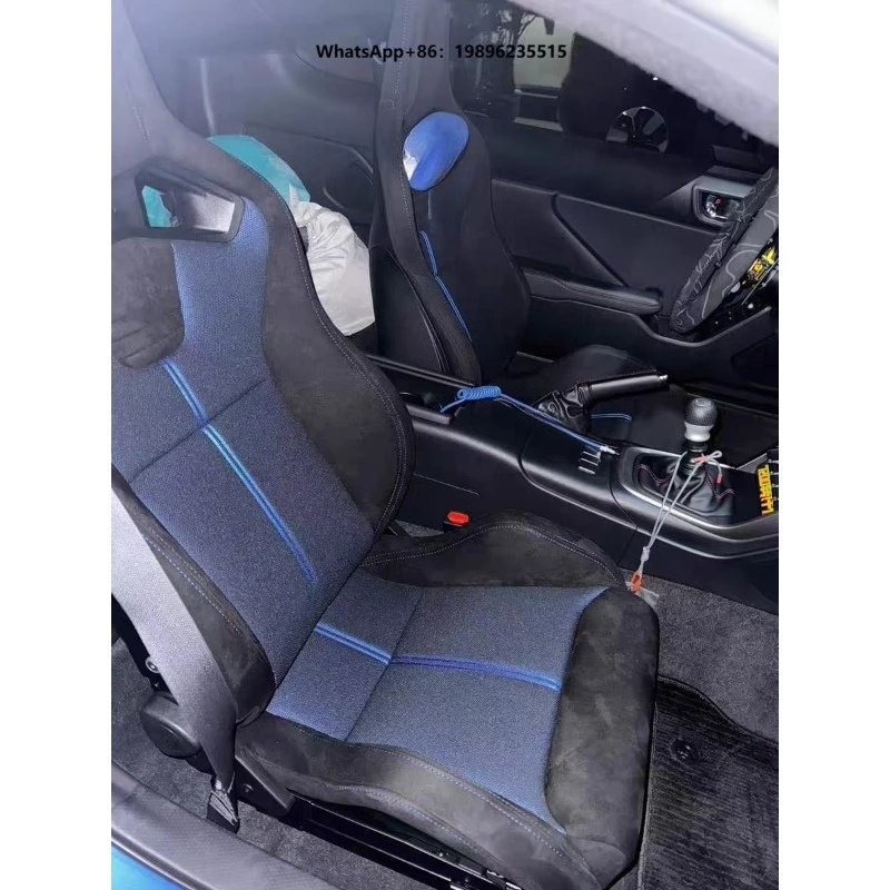 CS Sportster Style Luxury Leather Racing Bucket Car Seats PVC Carbon Fiber Sport Seats for &