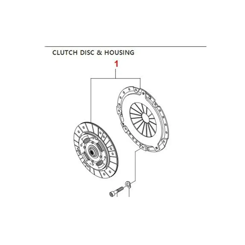 Brand New Genuine Clutch Disc Clutch Plate 30A0021412 For STAVIC/RODIUS KYRON +D27DT