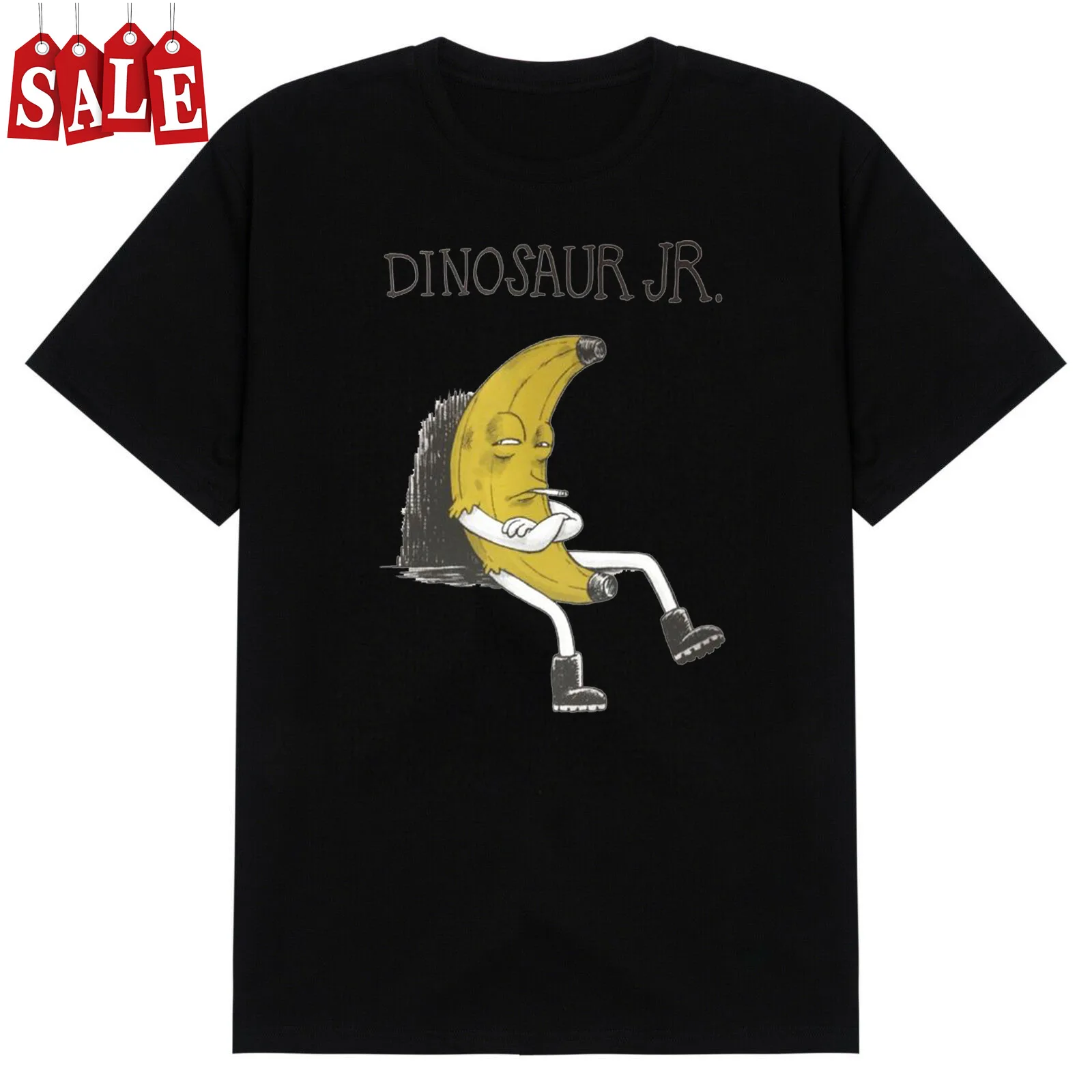 

Dinosaur Jr Caricature Banana T shirt Cotton All Size S To 4XL