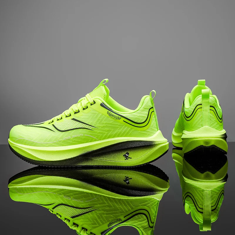 

Летние мужские кроссовки, новые профессиональные спортивные тренировочные кроссовки из карбоновой пластины, уличные нескользящие амортизирующие теннисные туфли