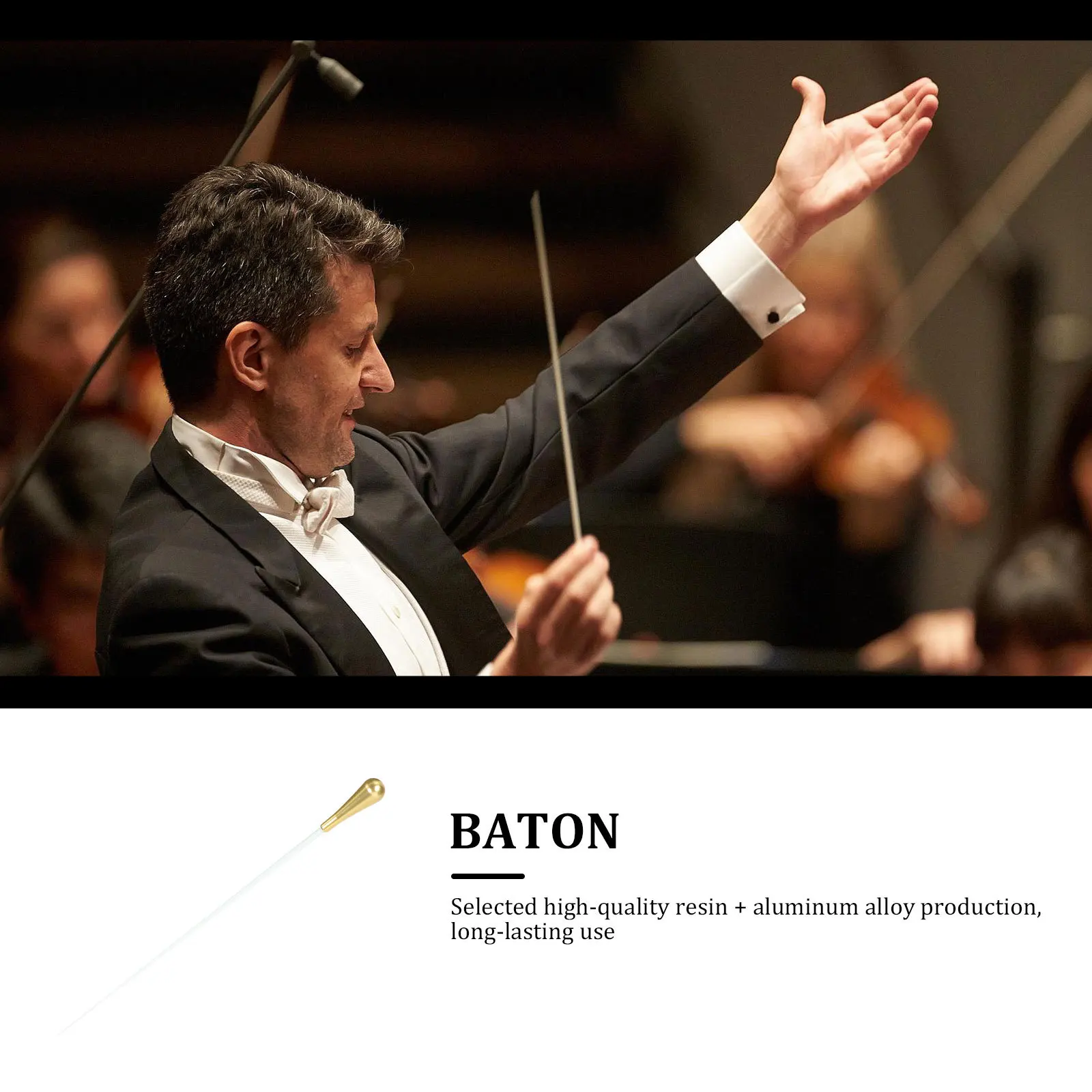 

Orchestra Conducting Stick Professional Portable Music Conductor Balanced Comfortable Tool for Concert Performance Show