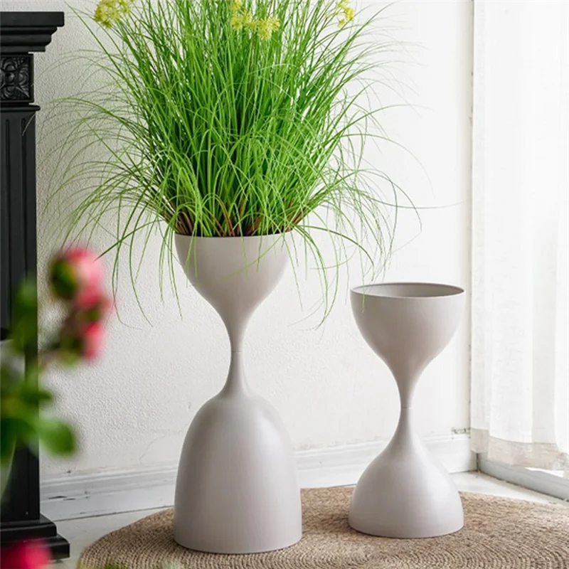 

ABSS-Elegant Iron Flower Stand Pot Indoor Luxury European Style Floor High Foot Planter