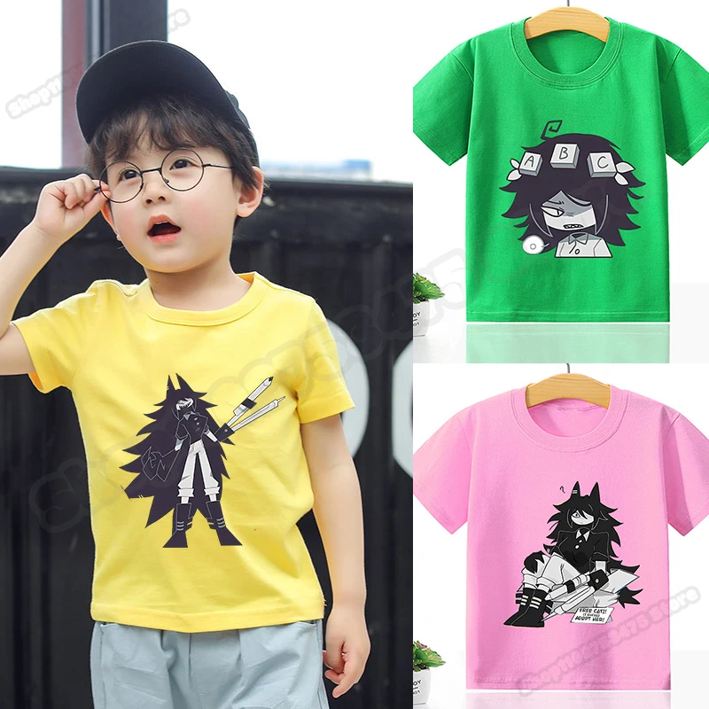 Fundamental Paper Education Kids Anime Casual T-shirt Miss Circle Children Cartoon Cute Tee Boy Girl Summer Cotton Top Gift 2024