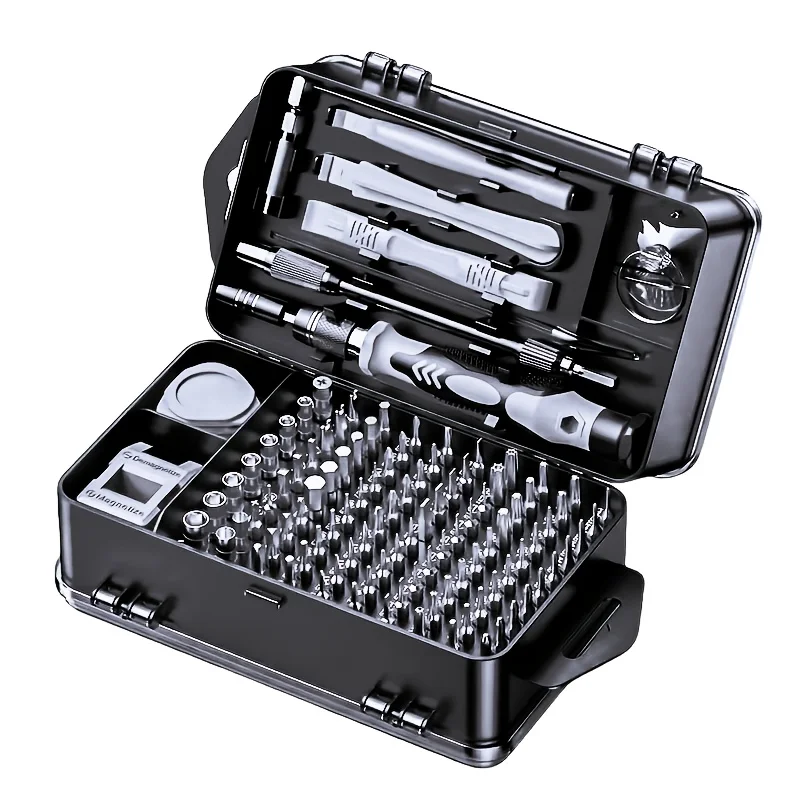 

Набор прецизионных отверток 117-в-1, магнитный набор инструментов для ремонта с отвертками Torx и треугольными отвертками