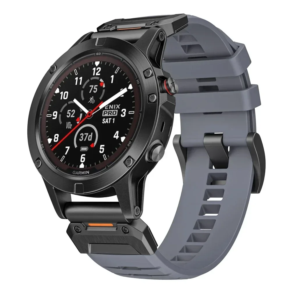 Ремешок из фторкаучука 22 мм 26 мм для Garmin Fenix 8 7X 7Pro Epix Pro Gen2 47 мм 51 мм QuickFit Garmin Fenix 6 6X Pro 5XPlus Ремешок для часов