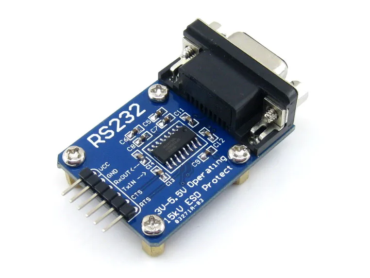 RS232 to UART TTL Serial Module 3V-5.5V ESD enhanced hardware flow control supported