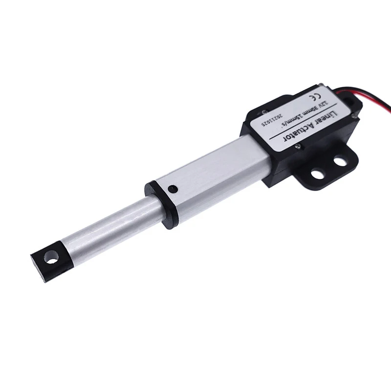 30mm DC 12V Mirco elektryczny siłownik liniowy 30N/60N/100N/120N/150N sterownik silnika Mini elektryczny popychacz Putter — zdjęcie 5