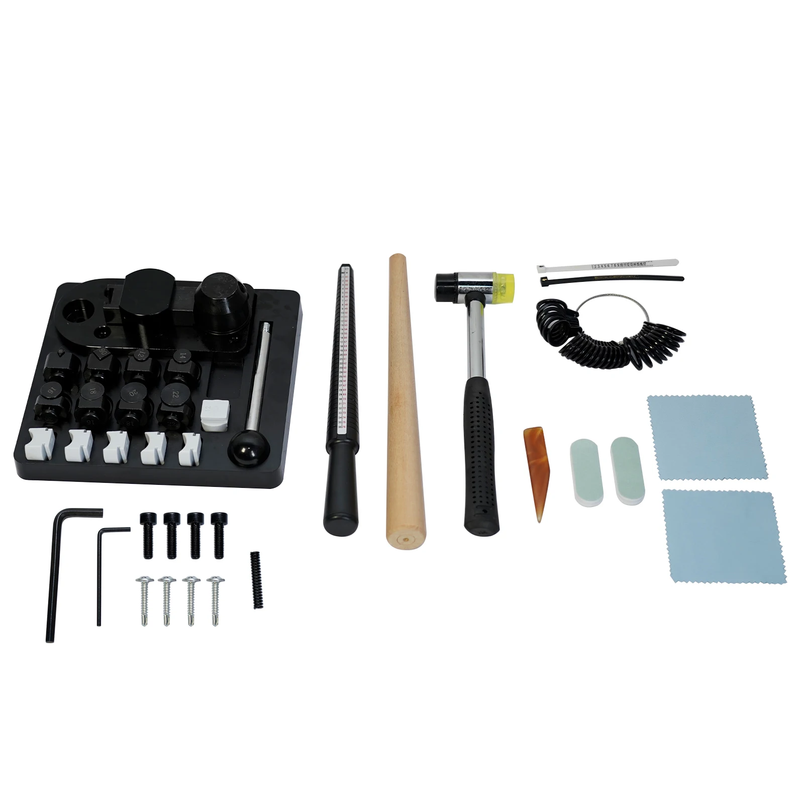 Ring bending machine Multi-Functional Ring Earring Bending Tool Jewelry Making Tools w/ Nylon Dies