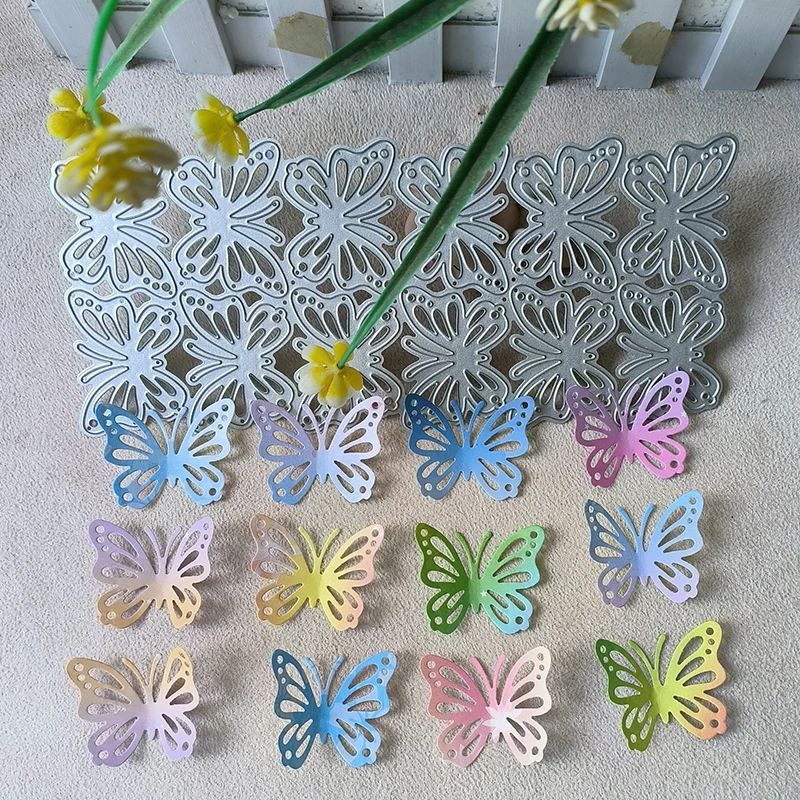 New 12 Pcs Butterflies metal cutting die mould scrapbook decoration embossed photo album decoration card making DIY handicrafts