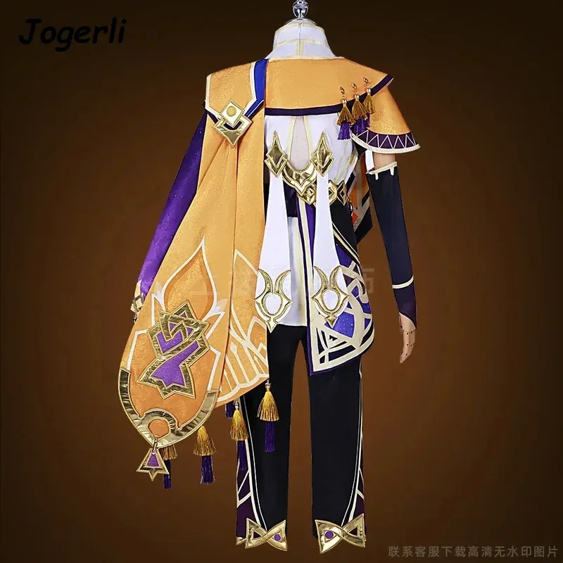 Jogerli Genshin Impact Sethos Cospaly 의상 롤 플레잉 슈트 애니메이션 게임 천 할로윈 가발