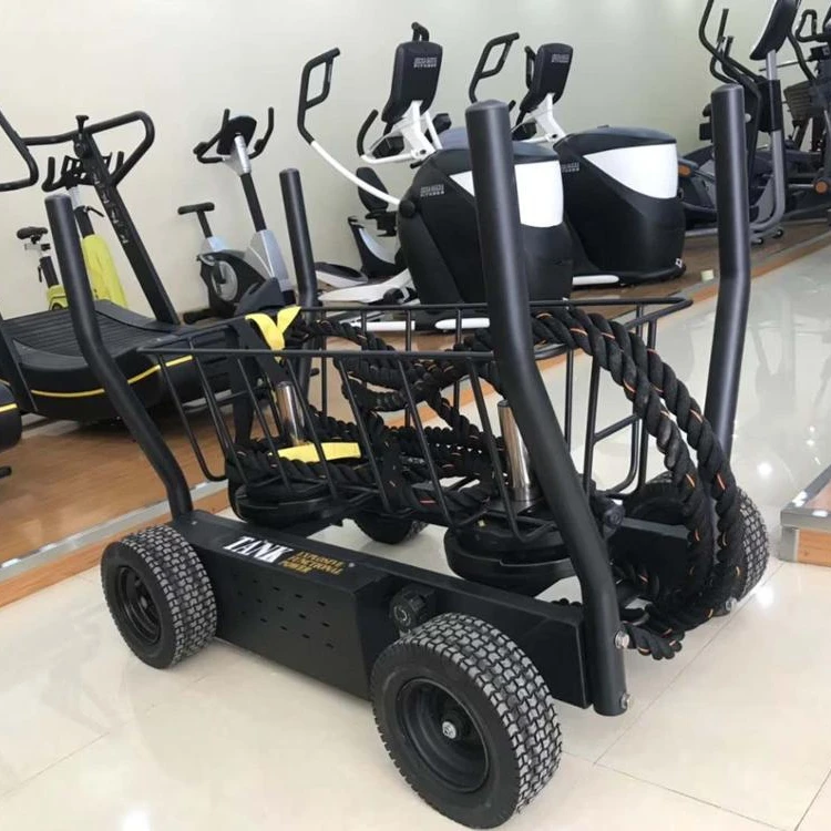 

Gym Fitness Equipment Gym Sled Sledge with Wheel