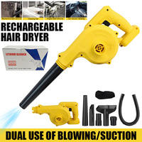 2 in 1 Cordless Air Blower Vacuum Cleaner Electric Leaf Blower Dust Sweeper for Dewalt 18V 20V Battery for Home Garden Pet Hair