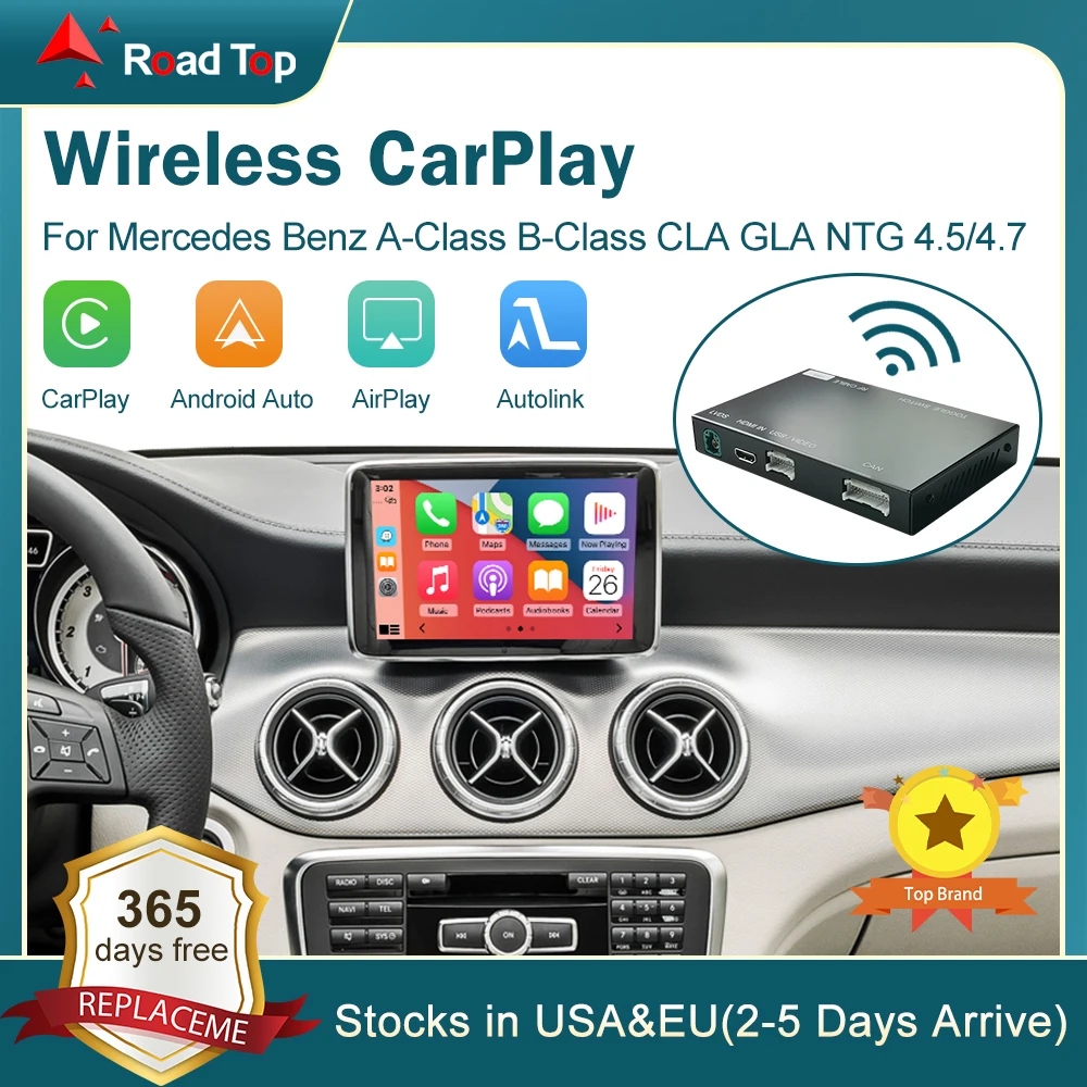 

Wireless CarPlay for Mercedes Benz A-Class W176 B-Class W246 CLA GLA 2013-2015, with Mirror Link AirPlay Car Play Functions