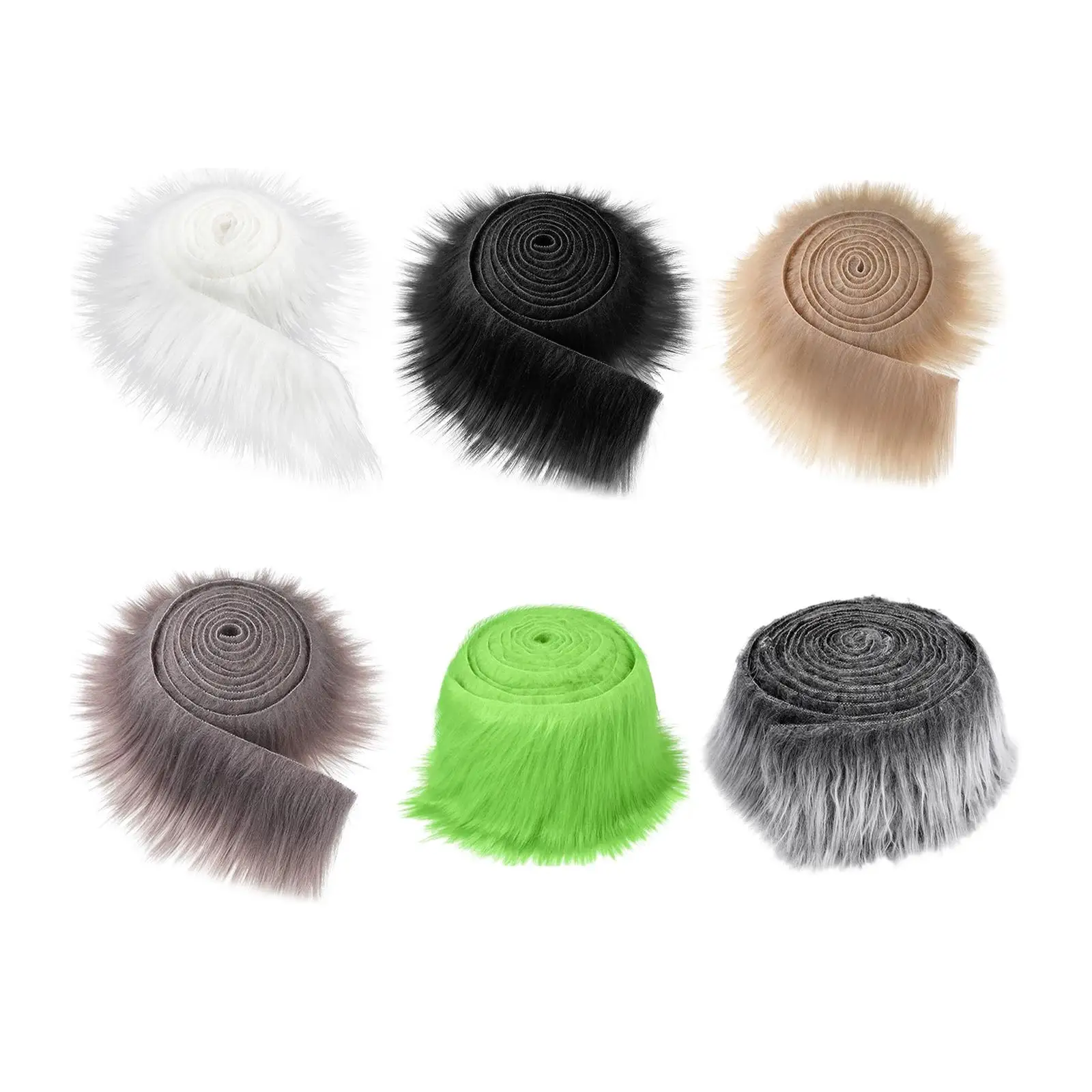 Faux Fur Fabric Costume DIY Shaggy Fur Fabric Fuzzy for Dwarf Decoration Party Gnomes Beard Hair Cosplay Costume Christmas Tree