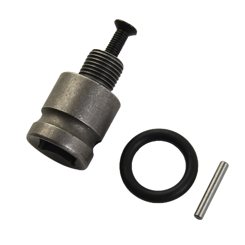Adaptador de portabrocas para llave con tornillo, 3 brocas de conversión de conector de acero de aleación de 8-24UNF, delantales y pernos