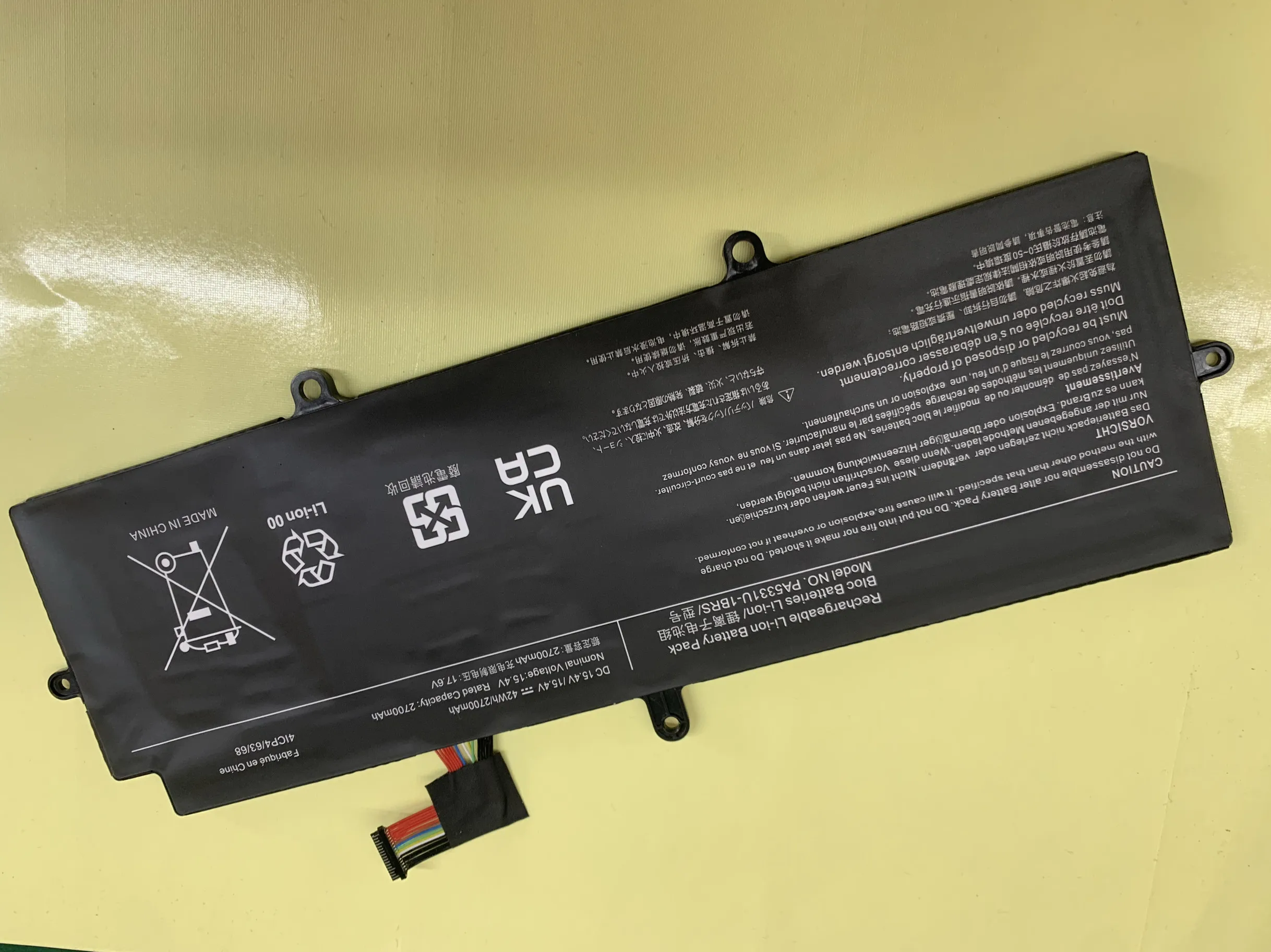 SWZY PA5331U-1BRS Laptop Battery for Toshiba Dynabook G83 Portege A30-E Tecra A40-e1420 X30l-g Batteries