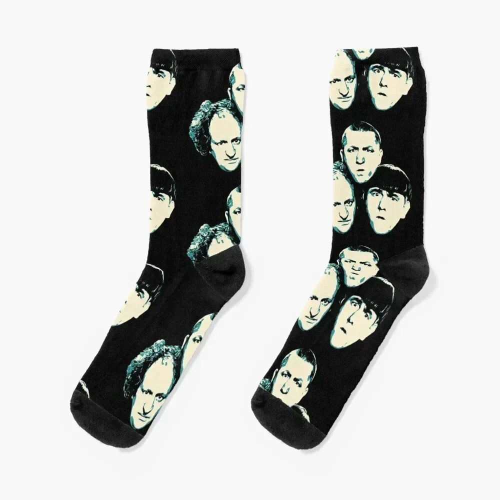 Larry, Curly and Moe Socks new in's winter thermal Rugby Socks Men Women's