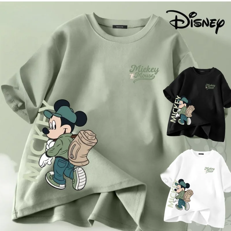 

Disney cute cartoon pattern Mickey short-sleeved T-shirt women's new cotton women's summer personalized parent-child outfit