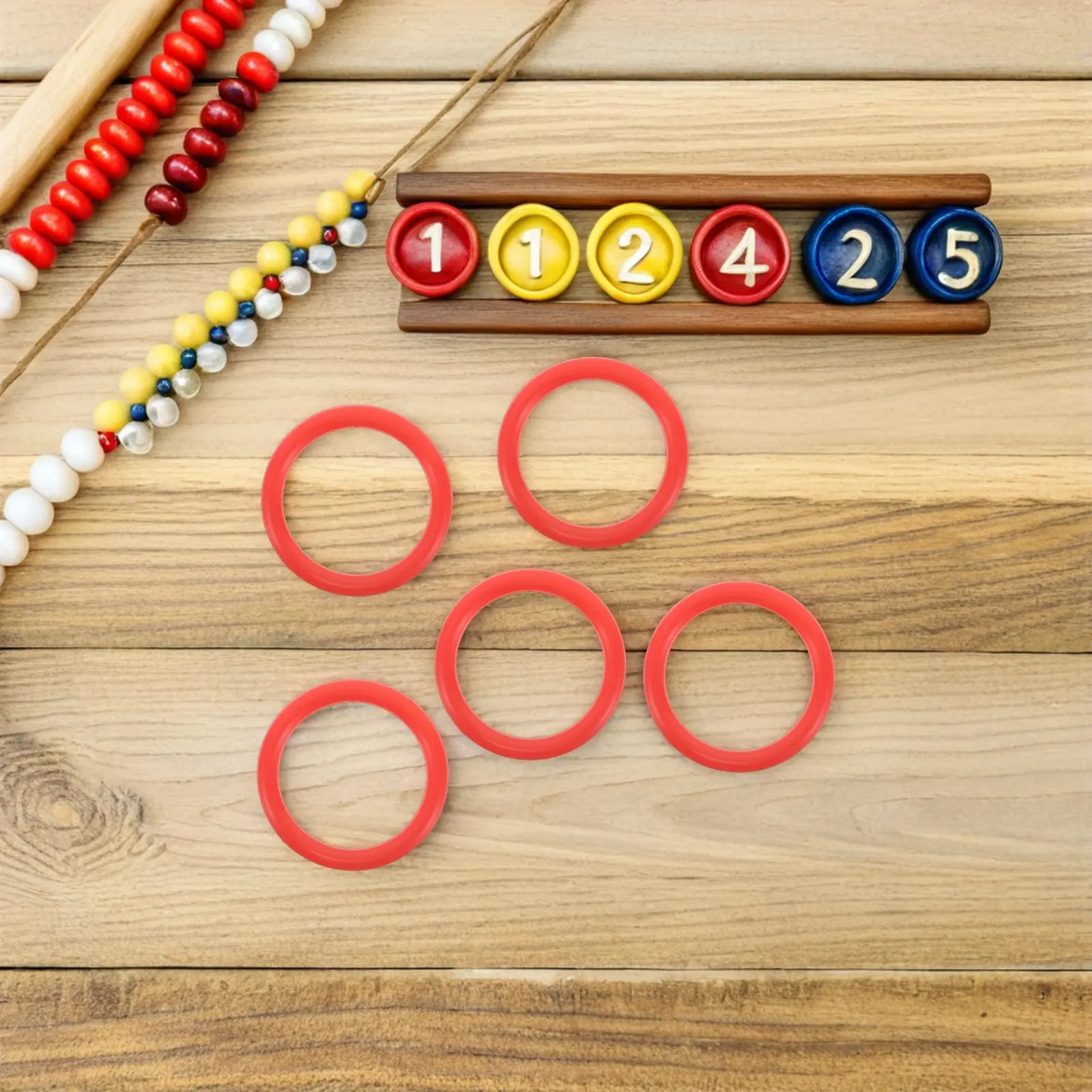 

50Pcs Plastic Solid Ring Toss Circles Kids Toss Rings Indoor Outdoor Ring Game Backyard Party Skill Development Throwing Circles