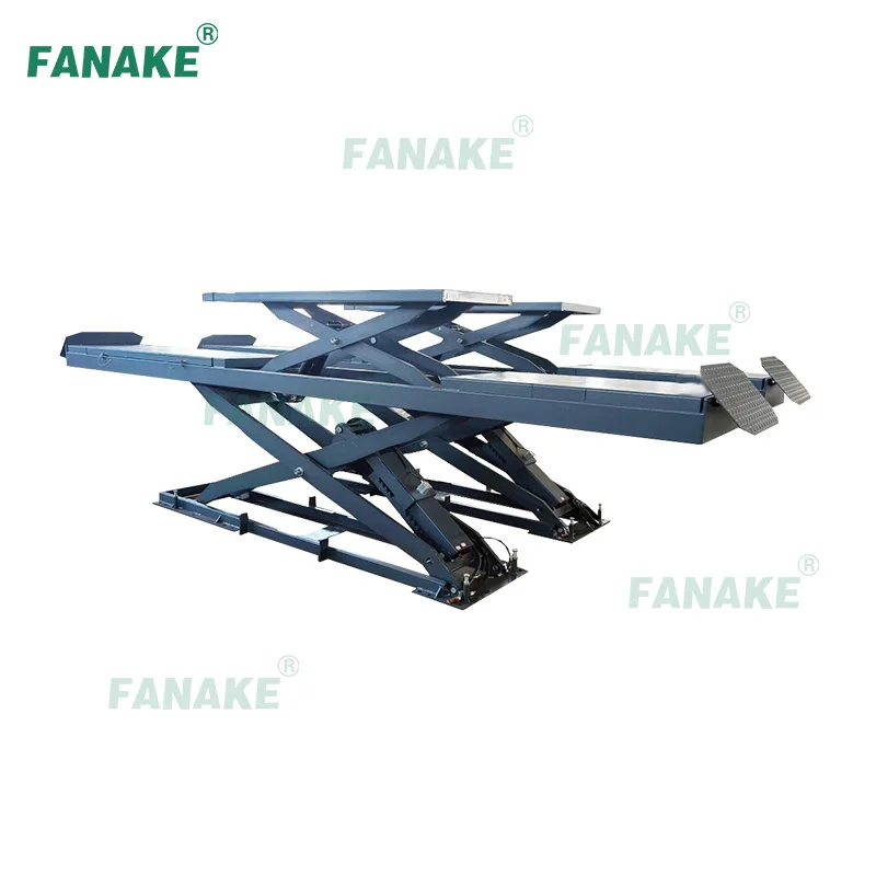 Thin Automotive Big Size Car Scissor Lifts for Automotive Alignment