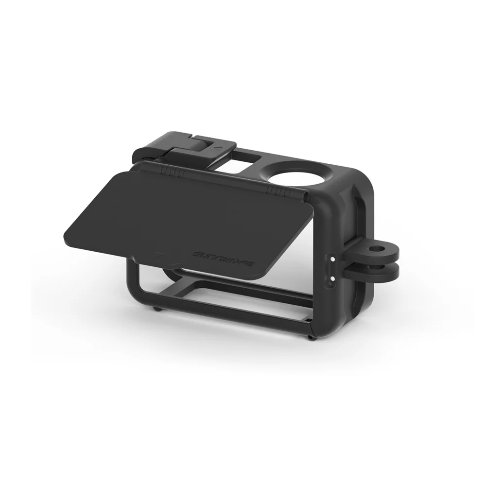 

Жесткий пластиковый корпус, рамка для DJI OSMO Action 5 Pro/4/3, корпус 2 в 1, солнцезащитный козырек, защитная пленка для экрана, устойчивый к царапинам чехол, мульти