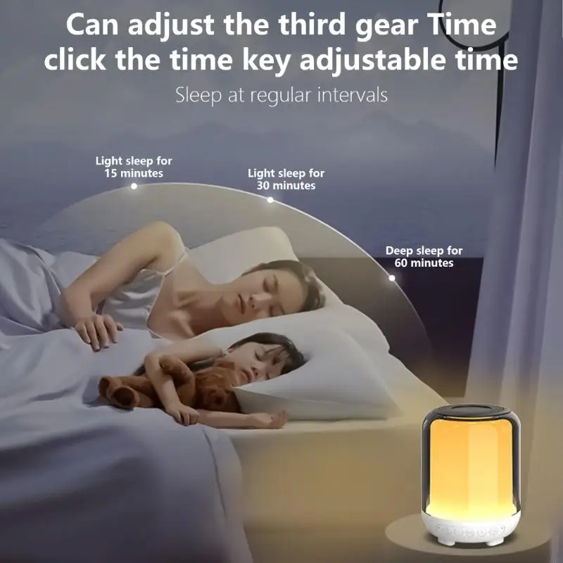 G8DB Wireless Bluetooth-Bluetooth Compatibile con subwoofer Night Light LED 3 Gear Desktop Regolable Woofer Presente