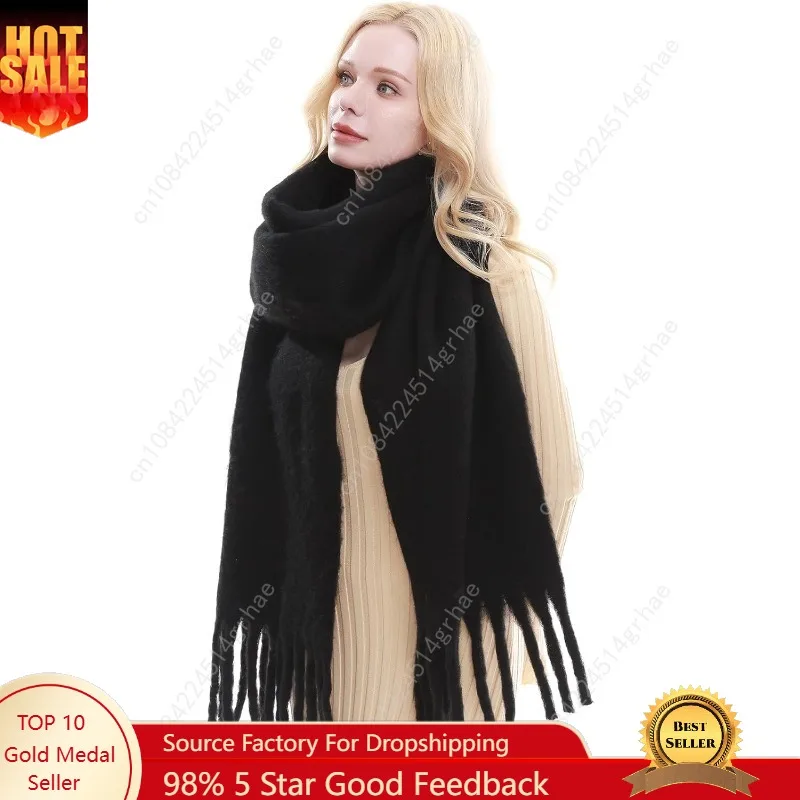 

RIIQIICHY Chunky Scarf for Women Winter Warm Thick Scarves Oversized Blanket Scarf