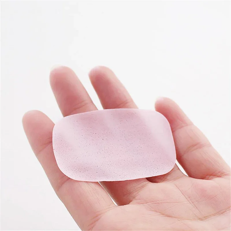 20/50/60/80/100 Stück/Set Tragbare Bade-Handwasch-Scheibenblätter für Outdoor-Reisen Duftende Schaumseifenpapiertücher Bade-Reinigungsseifentabletten – Detail 6