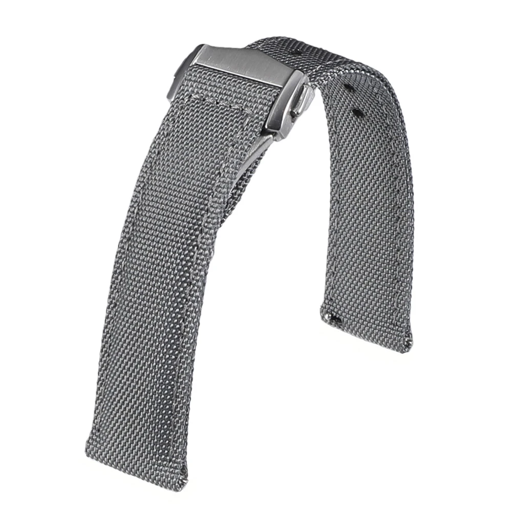 Neues Sailcloth-Uhrenarmband mit Schnellverschluss, Faltschließe, 20 mm, 22 mm, wasserdichtes Nylon-Uhrenarmband für Omega für Herren