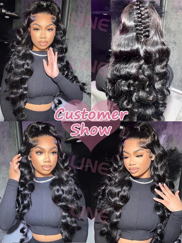 Loose Deep Wave 13x6 HD Lace Frontal Wig Human Hair Brazilian 40 Inch Curly Wigs 360 Full Lace Front Human Hair Wig Pre Plucked