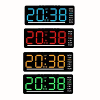 Smart Mute LED Electronic Wall Clock Modern Desk Clock Night Alarm Minimalist Thermometer Clock Home Decor For Room